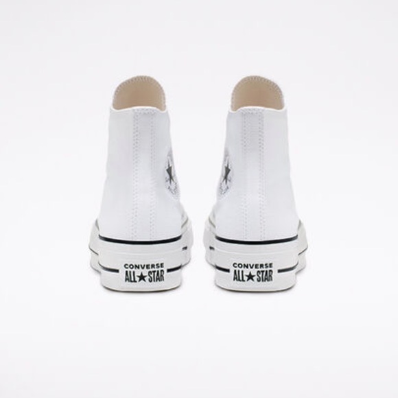 SOLD NEW Converse Platform Canvas Chuck Taylor All Star White + Black - Picture 5 of 6